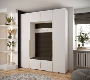 Garderobe Inova 1 Z13 Braun - Gold - Weiß - Gold