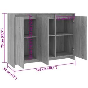 Sideboard 3013197 3013197 Eiche Grau Dekor