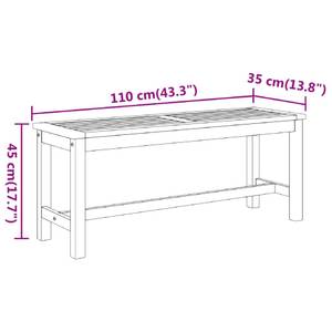 Banc de jardin 3016179 Profondeur : 110 cm