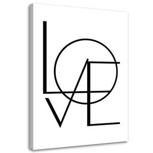 Wandbilder Schriftzug Liebe Love 40 x 60 cm