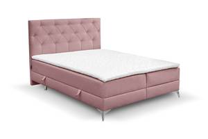 Boxspringbett Lilotte Pink - Breite: 160 cm