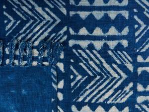 Couverture SHIVPURI Bleu - Fibres naturelles - 130 x 1 x 180 cm