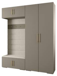 Garderobe Inova 3 Z18 Gold - Grau - Weiß - Gold