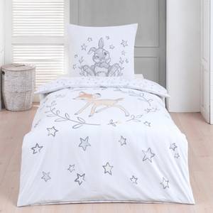 Bettwäsche Disney Bambi Weiß - Textil - 135 x 200 x 1 cm