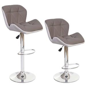 Tabouret de bar A92 (lot de 2) Taupe