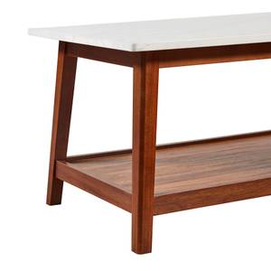 Table basse de salon en bois moderne Marron - Bois massif - 51 x 44 x 107 cm