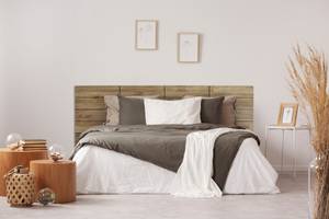 Tête de lit. Planches bois. 150X60x1,8cm Marron - Bois massif - Bois/Imitation - 150 x 60 x 1 cm