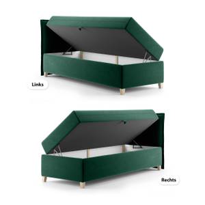 Boxspringbett Einzelbett Martines Mini Grün - Breite: 70 cm