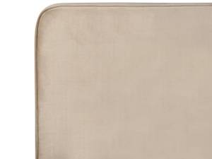 Doppelbett VALOGNES Beige - Schwarz - Taupe - 192 x 110 cm