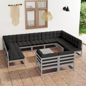 Gartenmöbel-Set (12-teilig) 3009766-1 Anthrazit - Grau