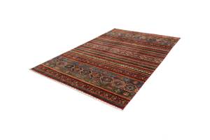 Tapis Torkman LXXVII Rouge - Textile - 207 x 1 x 297 cm