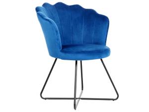 Fauteuil LOVELOCK Noir - Bleu - Bleu marine