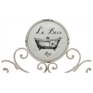 Accroche murale en porcelaine Le Bain 6 x 25 x 30 cm