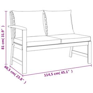 Garten Essgruppe 3028415-7 (7-teilig) Weiß - Massivholz - Holzart/Dekor - 114 x 81 x 60 cm