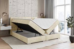 Boxspringbett ARDENI Ecru - Breite: 140 cm - H4