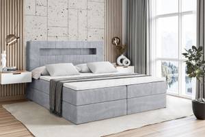 Boxspringbett  - ORGOL 2 Hellgrau - Breite: 160 cm - H4