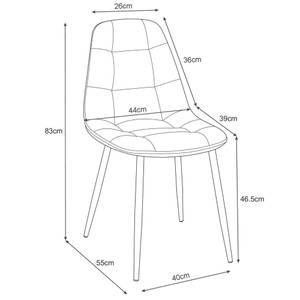 Lot de 4 Chaises SJ.1 Noir - Lot de 4