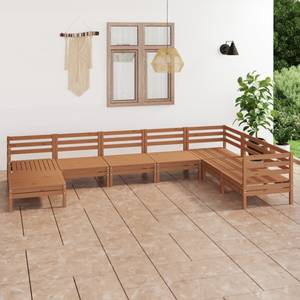 Garten-Lounge-Set Braun - Massivholz - Holzart/Dekor - 64 x 29 x 64 cm