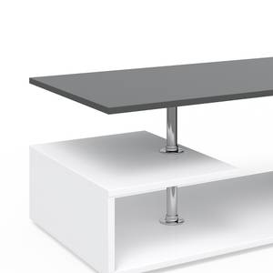 Table basse Guillemo anthracite/blanc Anthracite - Gris