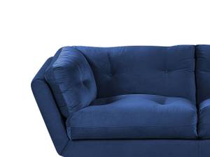 3-Sitzer Sofa LENVIK Schwarz - Blau - Marineblau