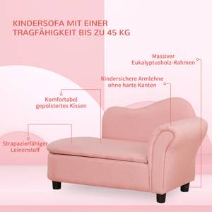 Kindersofa 310-061PK Hellrosa