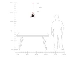 Lampe suspension TRESA Noir - Métal - 28 x 124 x 28 cm