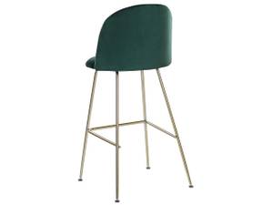 Tabouret de bar ARCOLA Vert émeraude - Doré - Vert