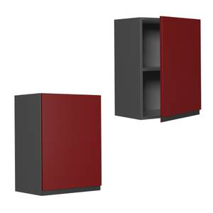 Elément haut de cuisine R-Line 39776 Anthracite - Rouge