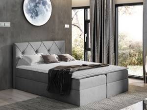 Boxspringbett Crystal Grau - Breite: 147 cm