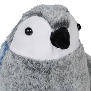 Türstopper Pinguin Blau - Grau - Weiß - Naturfaser - Kunststoff - Textil - 24 x 25 x 17 cm