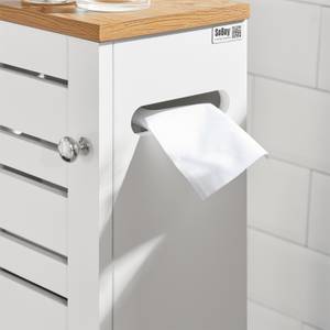 Dérouleurs papier WC BZR85-W Blanc - Bois manufacturé - 20 x 75 x 18 cm