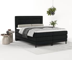 Boxspringbett Madame Schwarz - Breite: 160 cm