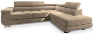 Ecksofa SELVA R-S Creme - Ecke davorstehend rechts