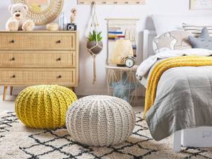 Pouf CONRAD Beige - 50 x 35 x 50 cm