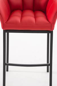 Tabouret de bar Damaso Rouge - Noir