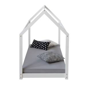 Hausbett Bodenbett 1849 Weiß - Massivholz - Holzart/Dekor - 206 x 141 x 96 cm