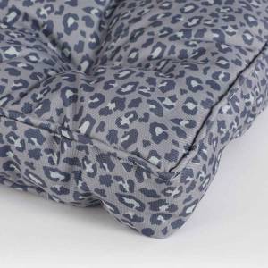 Coussin de jardin Bloesem Bleu - Gris - Matière plastique - 45 x 7 x 45 cm