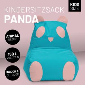 Sitzsack Animal Line Panda Petrol