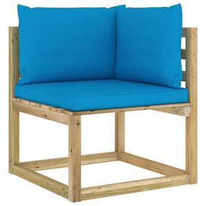 Ecksofa 3009699-1 Blau - Holzwerkstoff - Holzart/Dekor - 64 x 70 x 64 cm