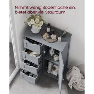 Badezimmerschrank Vientiane Grau - Holzwerkstoff - 55 x 82 x 30 cm