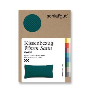 Kissenbezug Woven Fade Satin Türkis - 40 x 80 cm