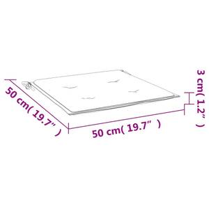 Gartenstuhl-Kissen (2er Set) 3005021-1 Rot - 50 x 50 cm