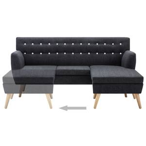 L-förmiges Sofa 296124 Grau - Holzwerkstoff - Textil - 138 x 82 x 172 cm