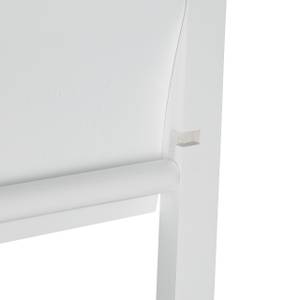 WC Garnitur Bambus weiß Silber - Weiß - Bambus - Metall - Kunststoff - 21 x 82 x 36 cm
