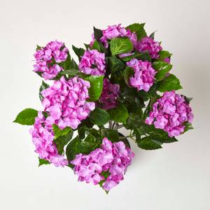 Kunstpflanze Hortensie im Topf 85 cm Violett
