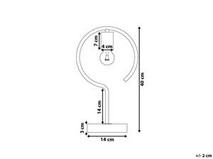 Lampe de table JUCAR Métal - 20 x 40 x 14 cm