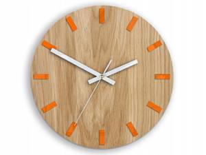 Wanduhr Simple Braun - Holzwerkstoff - 33 x 33 x 4 cm