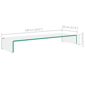 Support pour tv 293728-1 Translucide - 30 x 13 x 100 cm