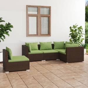 Salon de jardin (lot de 5) 3013636-1 Marron - Vert