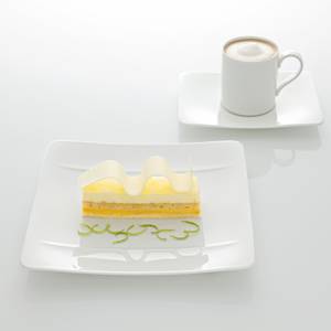 Frühstücksteller Modern Grace 6er Set Weiß - Porzellan - 23 x 2 x 23 cm